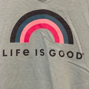 Life is good ladies t-shirt